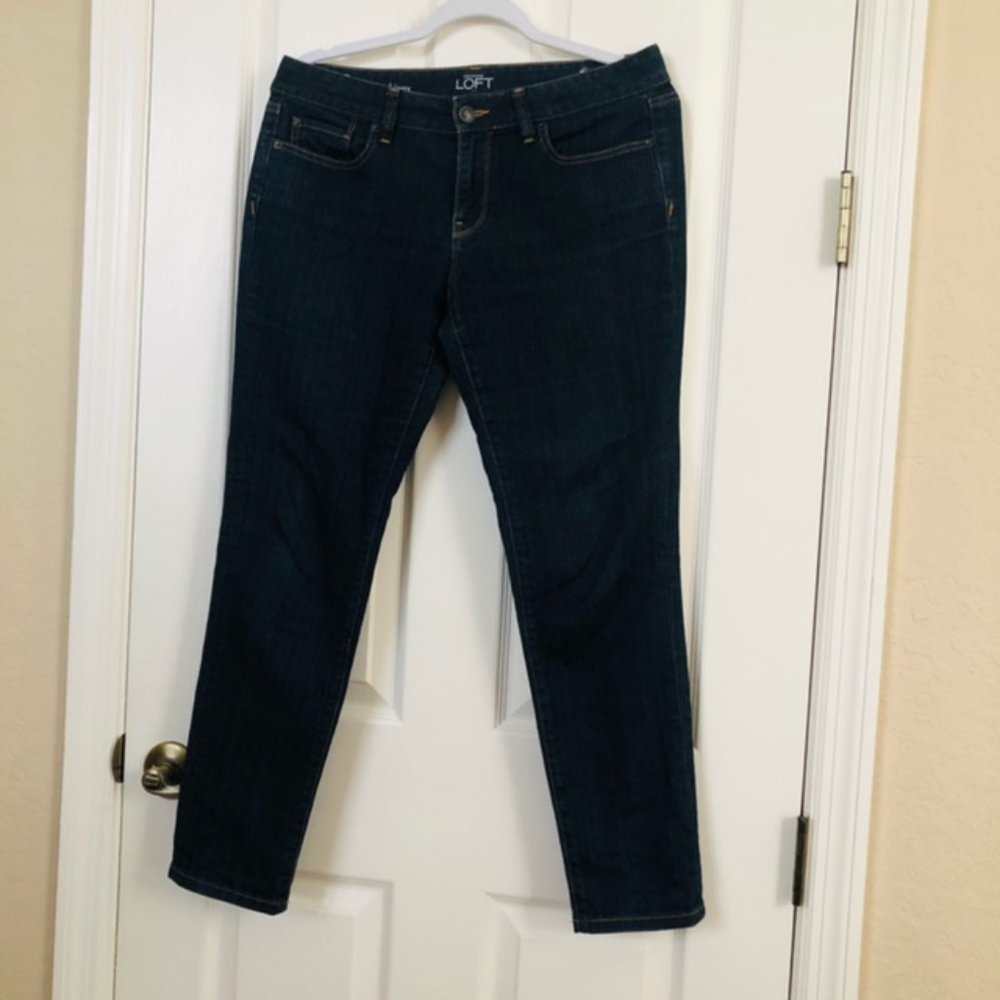 Ann Taylor Loft Women's Modern Skinny Denim Jeans Mid-Rise